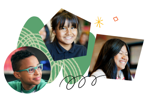 Students learning and collaborating on a laptop